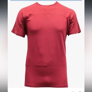GYMSHARK Compound Short Sleeve T-Shirt Lift Burgundy Red Unisex Adult Size Small
